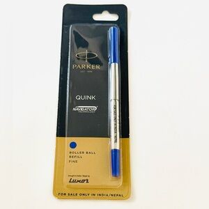 Parker Quink flow Roller Ball Refill in blue ink